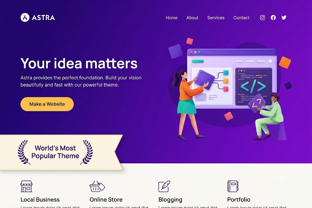 astra wordpress theme