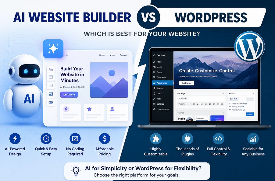 AI Website Builder vs WordPress : Which Should You Choose in 2026?
